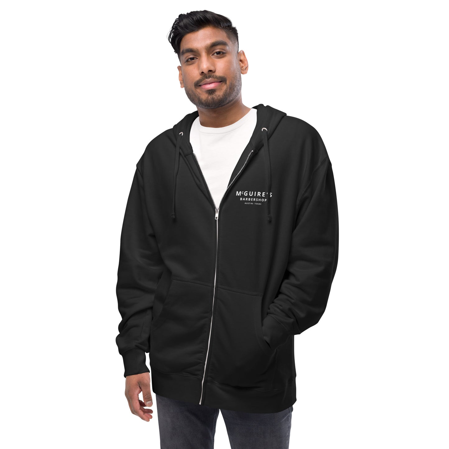 BAT Unisex fleece zip up hoodie